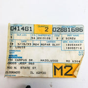 Mopar 2881686 Screw for Drum Brake Adjusting Right OEM NOS 2