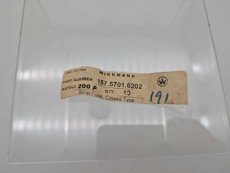 Littelfuse 157.5701.6202 EV Fuse Strip 200A 48V Wickmann UL 248 Special Purpose 3