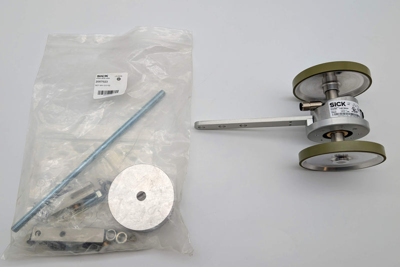 Sick DUV60E-D4KFWAAA Incremental Measuring Wheel Encoder 12" w/ Counterweight