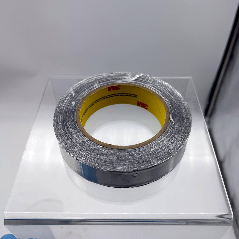 3M 34383 Silver Aluminum Foil Tape Self Wound 1in x 60yd 4.5 mil Thick 1 Roll 10