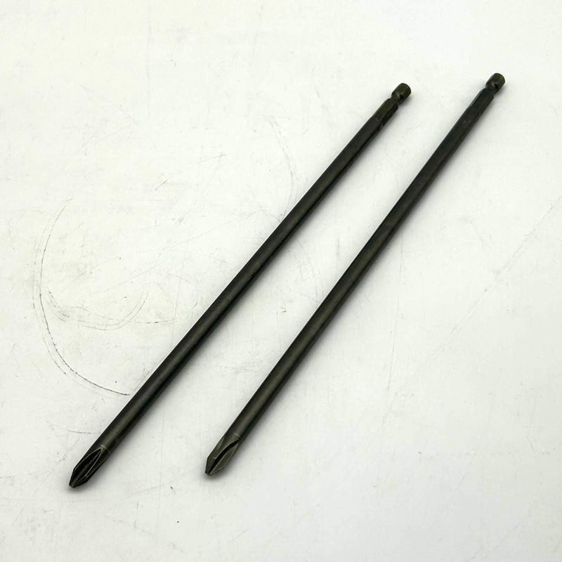 Apex SD-2052-9 Power Screwdriver Bit #2 Pointed Philips 1/4 Male Hex Lot of 2