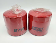 Baldwin B296 Spin-On Oil Filters 5/8"-18 Thread 3-7/8" H 3-11/16" D Pack of 2 1