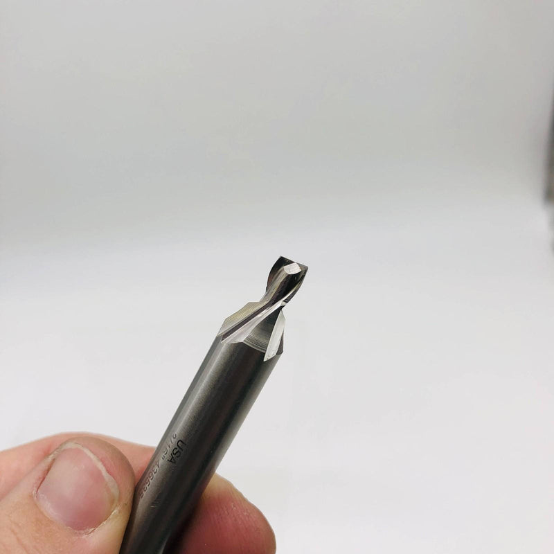 Melin AS-1206 End Mill 3/16 Dia 3/8 Shank 2 Flutes 2-1/16 OAL 3/16 LOC Square 5