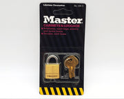 6x Master Lock Padlocks 120-D Keyed Alike 1/2" Shackle Solid Brass Body NOS 2