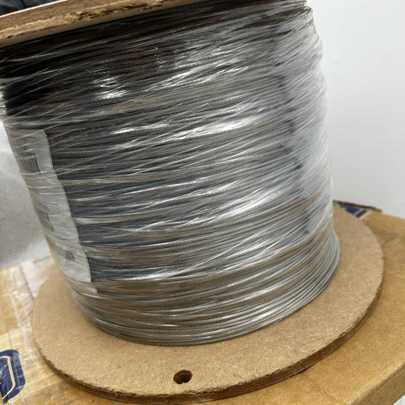 Lexco 1167SSAC-K Aircraft Wire Rope Cable 1/16 7x7 Stainless Steel 5000 Ft Reel