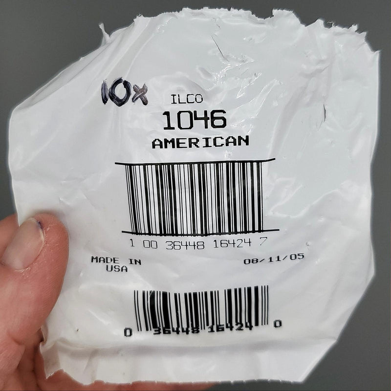 10x Ilco 1046 Padlock Key Blanks American Lock APTKB1 Nickel Plated 5 Pin NOS 3