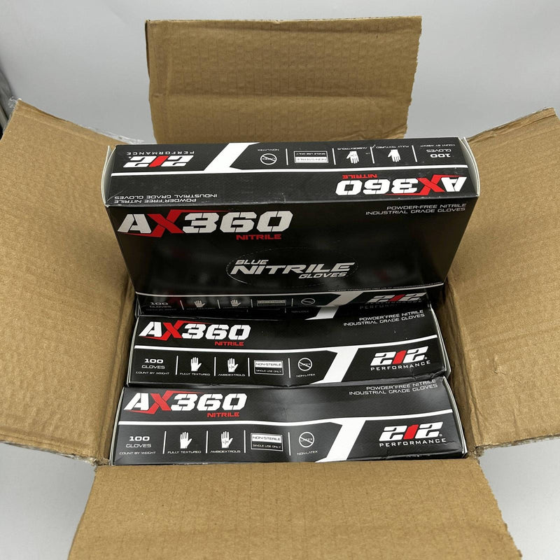 212 Performance NTG-03-010 Disposable Glove Large 5mil Blue Nitrile PF 10BX/Case 8