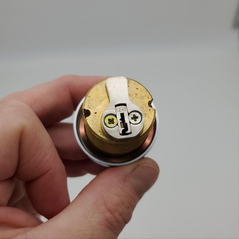 Schlage Mortise Cylinder 1-1/8"L Satin Chrome 1248 Keyway 0 Bit 20-001-626-118 4