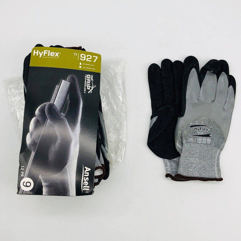 Ansell 11927 Work Gloves Size 9 Large Cut Resistant Nitrile Palm HPPE 12 Pairs 1