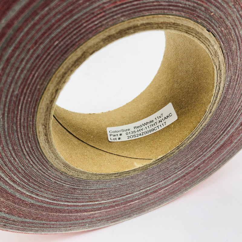 Aura 135-HY Conspicuity Tape 2in x 150ft Red White 11x7 Kiss Cut DOT-C2 1 Roll 3