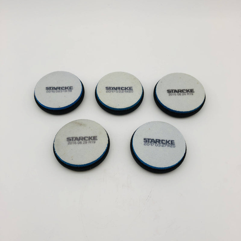 Starcke 3BP-BB Buffing Polishing Pad 3in Soft Blue Foam Hook Loop R19 Lot of 5 8