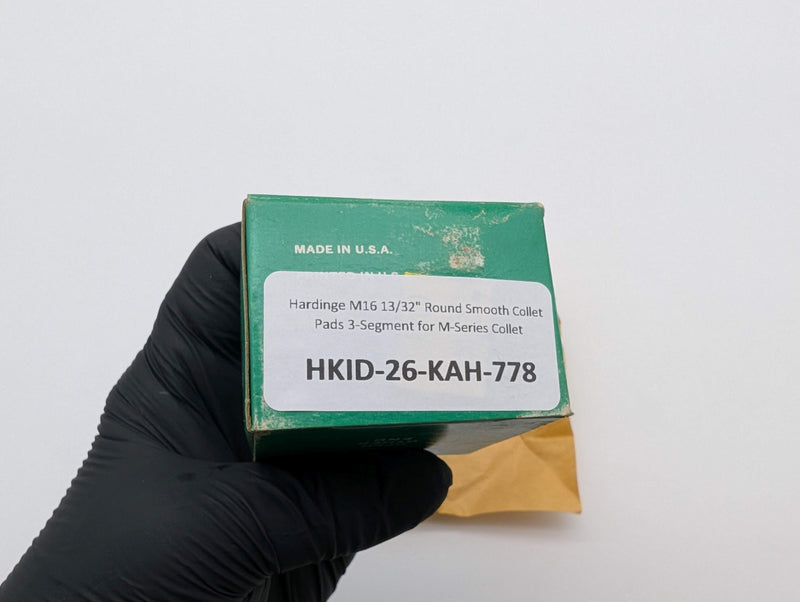 Hardinge M16 13/32" Round Smooth Collet Pads 3-Segment for M-Series Collet