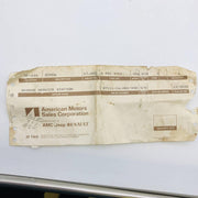 AMC Jeep 9144721 Screw for Interior Lamp Bezel OEM NOS 81-86 Loose No Pkg 2