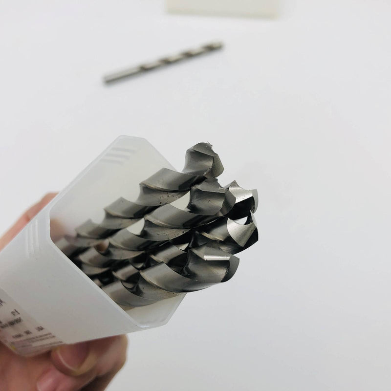 6x Cle-Line C23015 Jobber Drill Bit 1898 3/8 GP Bright 5in OAL 2 Spiral Flutes 4