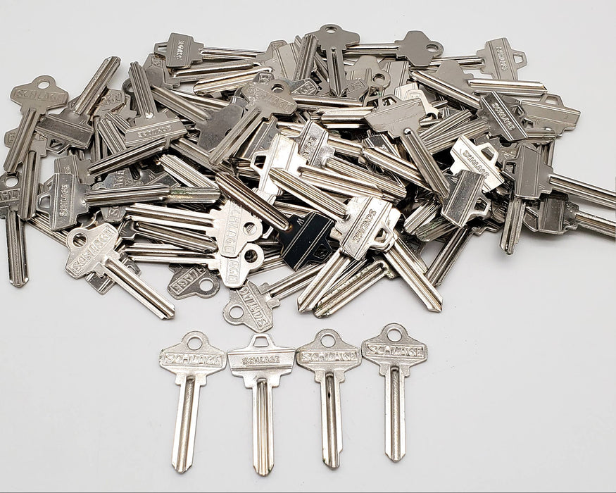 Keys for Crafting 100x Schlage Silver Tone Wafer Keys for Jewelry & Art Rusty 6