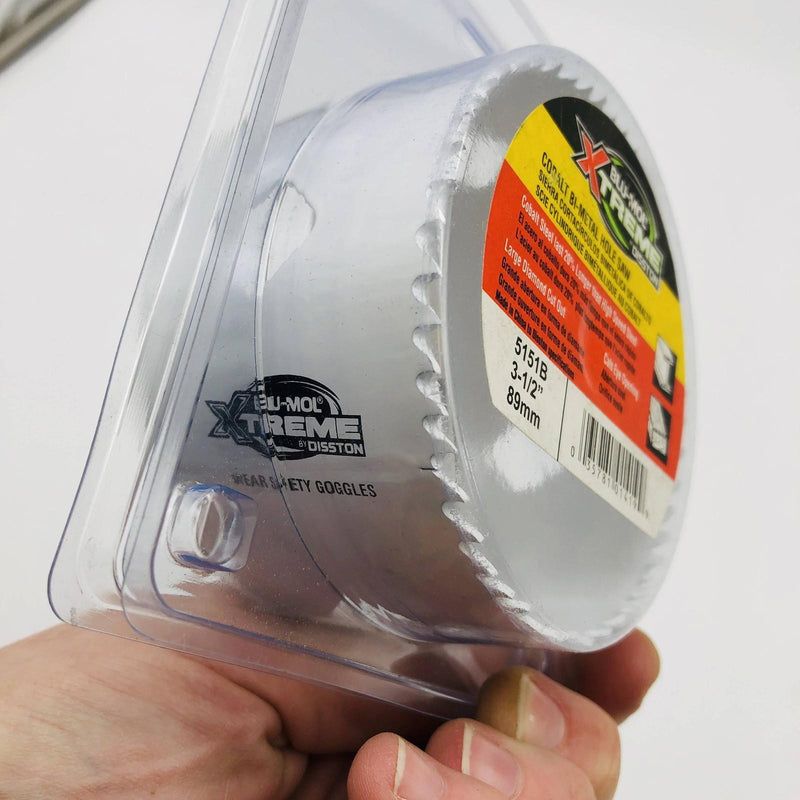 Blu Mol Xtreme 5151B Hole Saw 3-1/2"/89mm Cobalt Steel Bi-Metal Cats Eye Opening 5