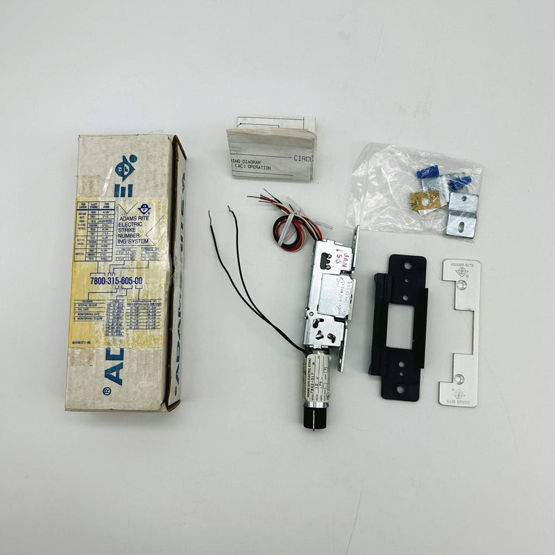 Adams Rite 7840-317 Electric Strike Monitor Fail-Safe 12VDC Satin Alum No Scrws 12