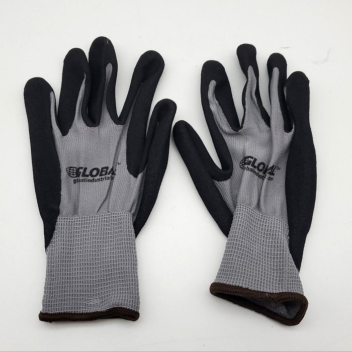Nitrile Grip Work Gloves Sz Large Mechanics Gloves Global Glove 708345L 12 Pairs 3