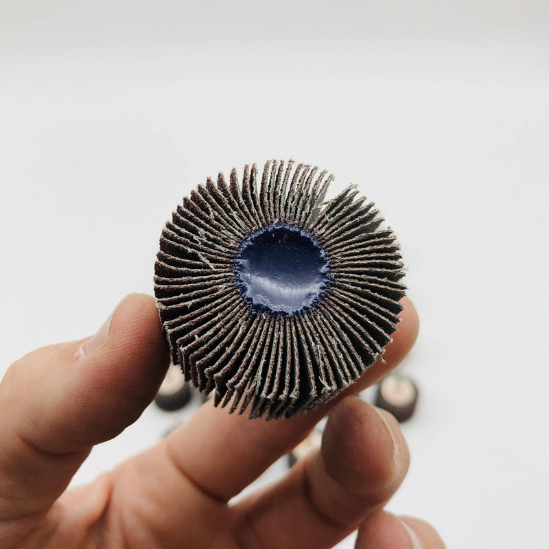 Superior Abrasives 10115 Mounted Flap Wheel 1.5in x 1in x 1/4in 80 AO Lot of 24 4