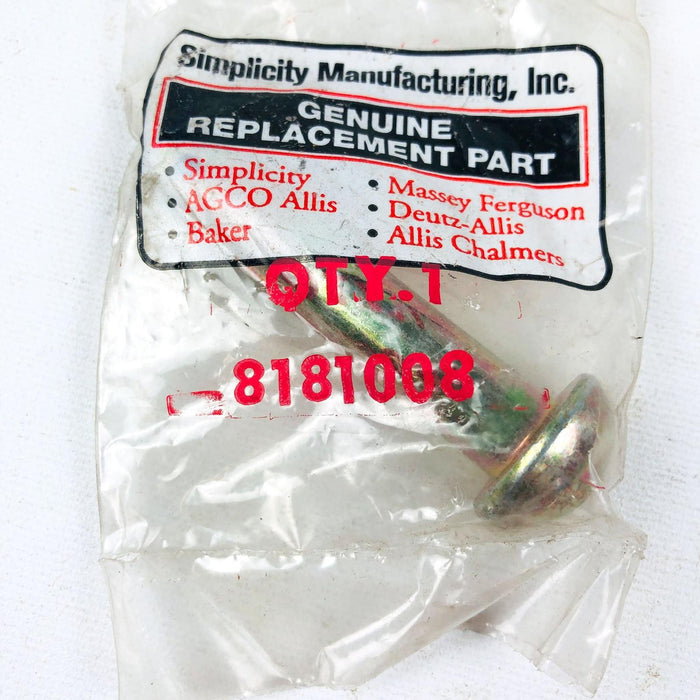 Simplicity 8181008 Pin Round Head Drilled .5 OEM NOS Replaced by 1729275SM 4