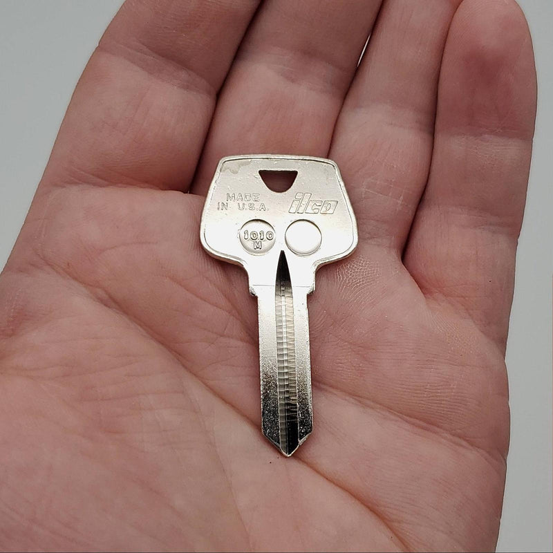 10x Ilco 1010M Key Blanks For Some Sargent Locks Nickel Plated 5 Pin USA Made 1