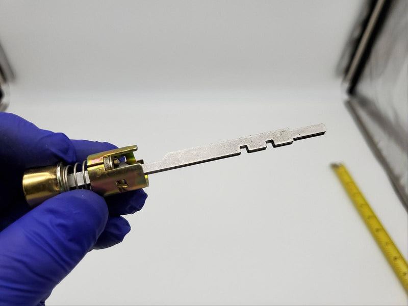 Schlage 01-056 Plunger & Button Inside Polished Brass Privacy Knob A40S 4.25" L 3