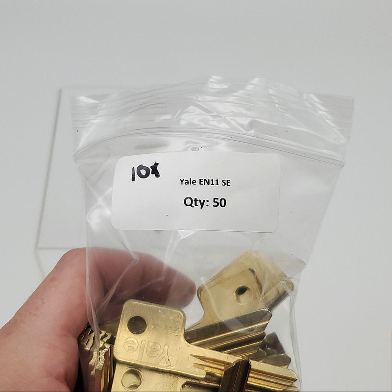 10x Yale EN11 SE Key Blanks SE Keyway Nickel Silver 6 Pin NOS 3