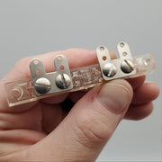 5x Ademco 182 Foil Blocks 2-5/8" Mounting Holes CTC 2.97" OAL USA Made 2