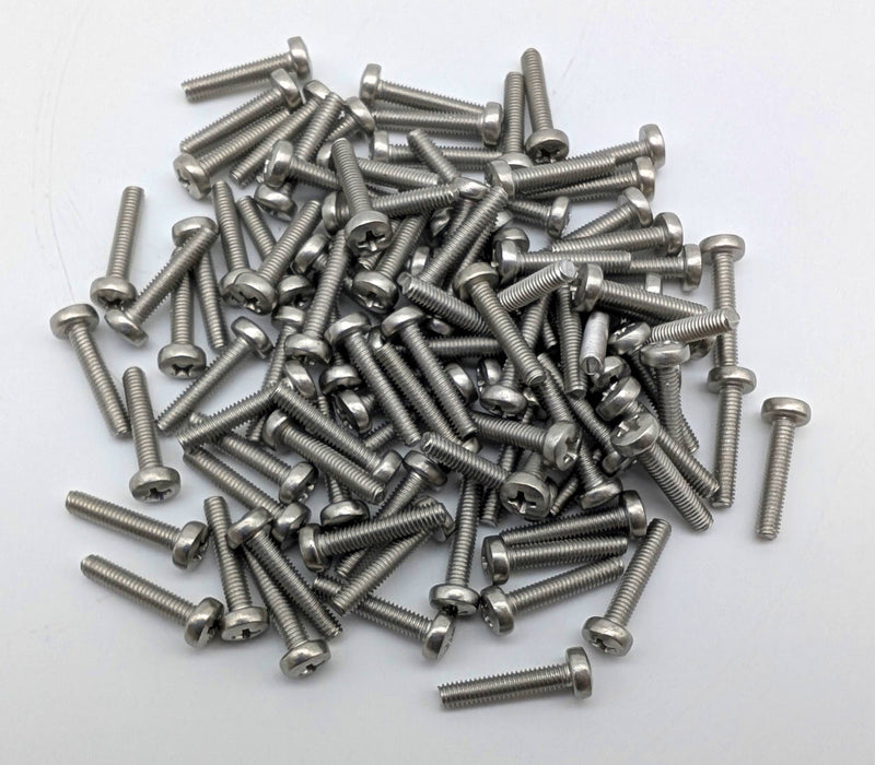 M4X20 Machine Screws Phillips Pan Head Stainless Steel DIN 7895 Pack of 100 1