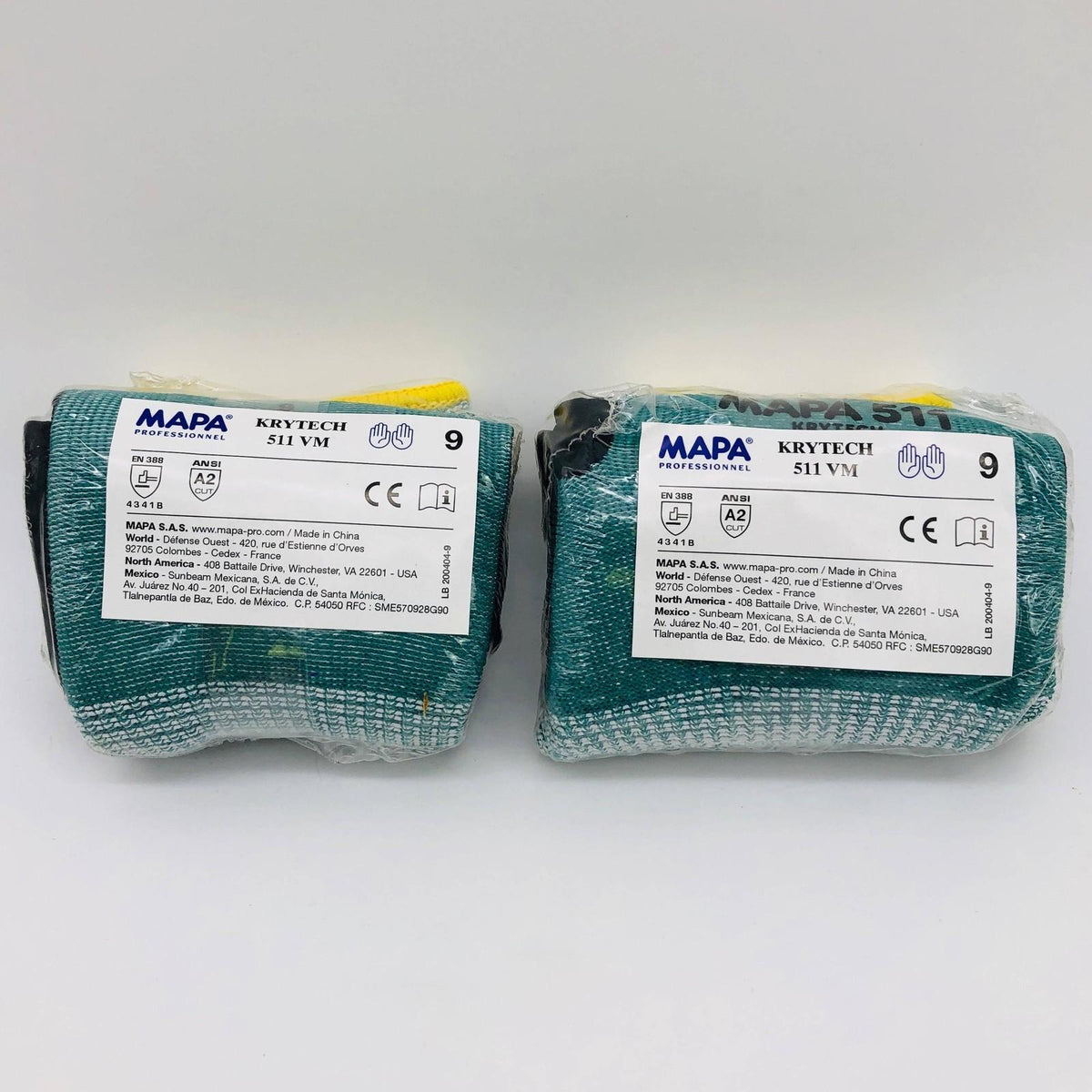 Mapa 34511009 Work Gloves Size 9 (L) Cut Resistant A2 Nitrile Coated H ...