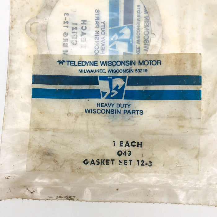 Teledyne Q43 Gasket Set OEM New Old Stock NOS Sealed 6