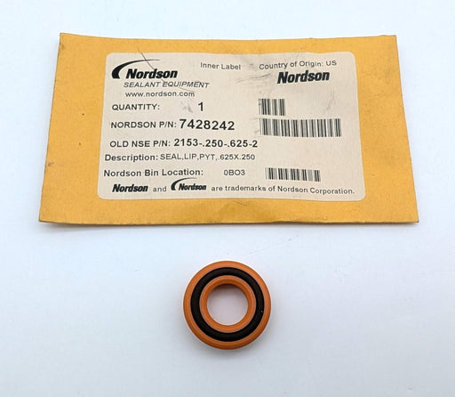 Nordson 7428242 PTFE Lip Seal 0.625" Bore x 0.250" Width OEM Replacement Seal 1