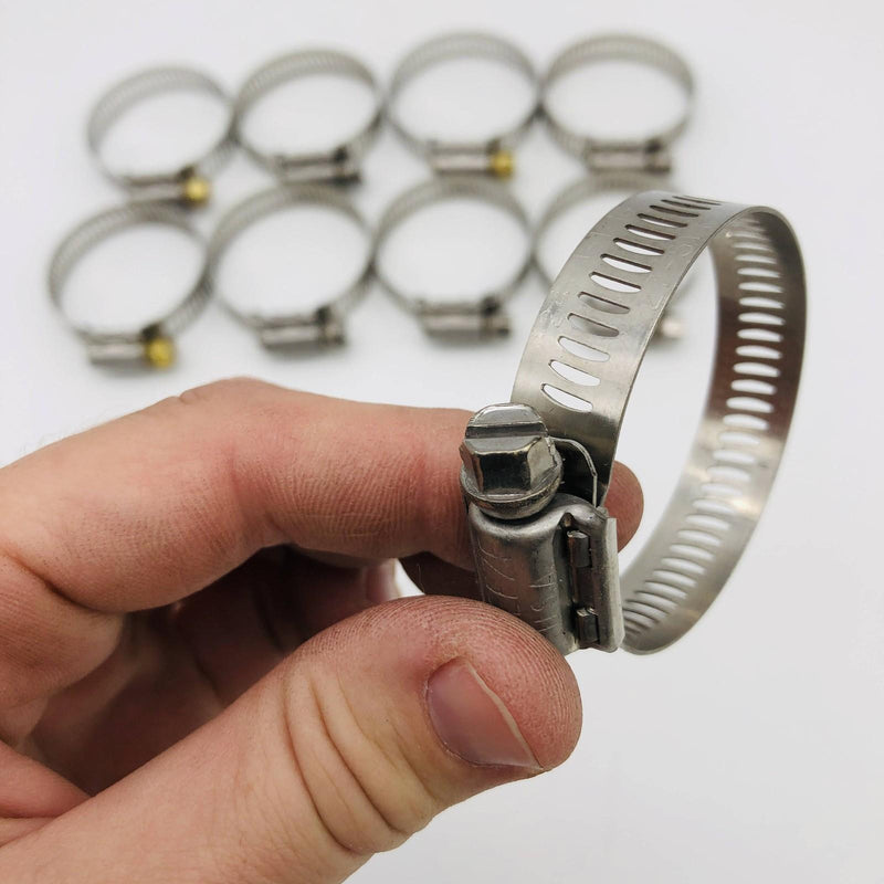 Breeze 64024 Hose Clamp 1-1/16 x 2in Worm Drive 301 SS Band 410 SS Screw 10pk 6