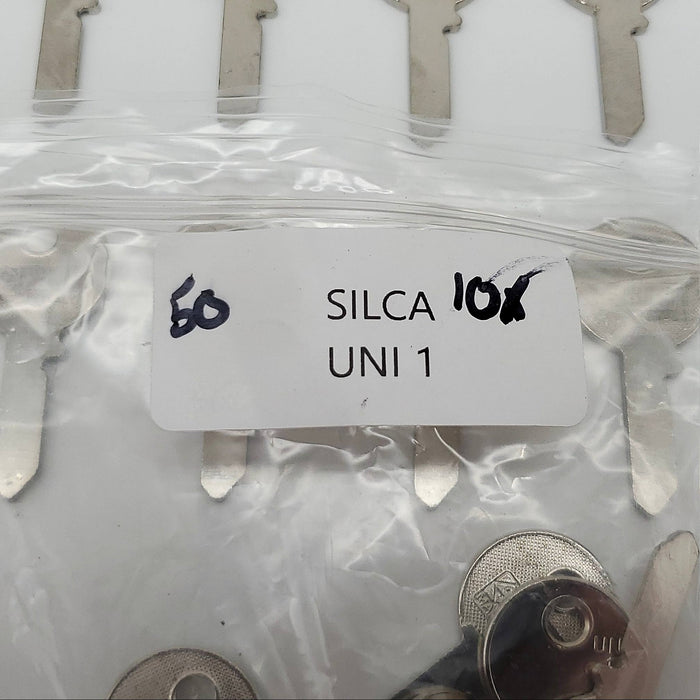 10x Silca UNI 1 Key Blanks for Union, Chubb, West Alloy & Leyland Locks 4