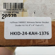 Hoffman F44BB2C Wireway Barrier Bracket Divider Kit Fits 4" x 4" Pack of 5 6