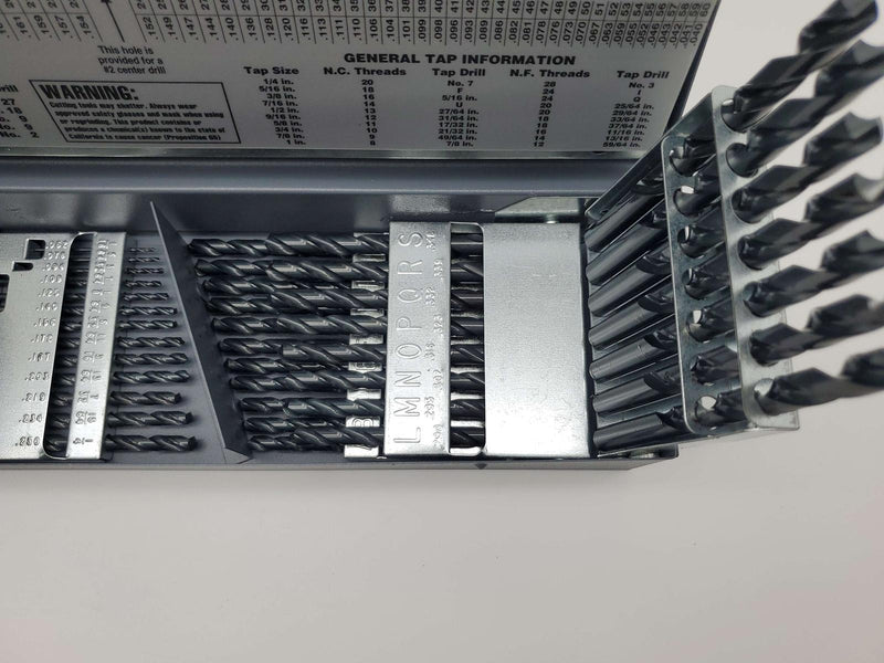 Cle-Line C21127 Jobber Drill Bit Set 1/16" to 1/2" 118 Deg 115 Pieces 5