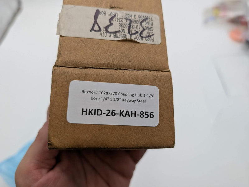 Rexnord 10287370 Coupling Hub 1-1/8" Bore 1/4" x 1/8" Keyway Steel