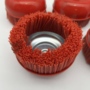 Langeman Cup Brush 6inch Nylon Filament 5/8-11 Thread 2500 Max RPM Lot of 5 5