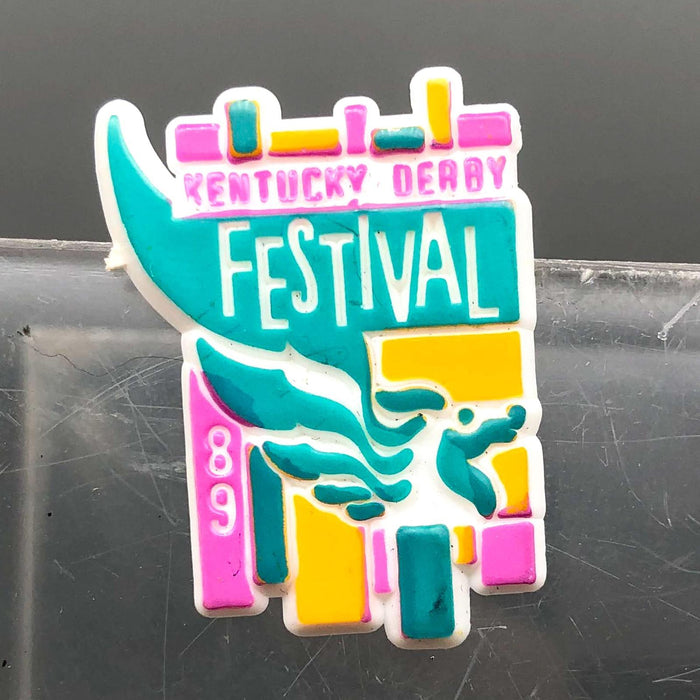 Kentucky Derby Festival Pin Vintage 1984 Pegasus Clutch Back USA Made SM KDF 5