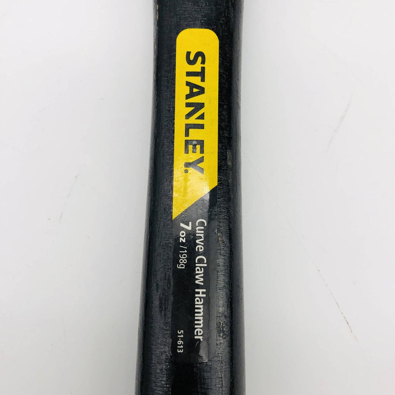 2x Stanley 51-613 Curve Claw Hammer 7oz Wooden Wood Handle Carbon Steel Head 2