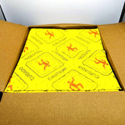 Spilfyter HVU-75 Universal SM Sorbent Pads 16in x 18in Hi Vis Yellow DW 100/Box 9