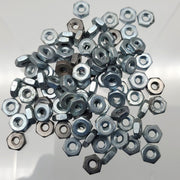 #6-32 Machine Screw Hex Nuts 7/64" Thick Carbon Steel Zinc Finish Pack of 100 1