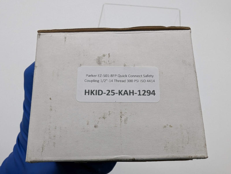 Parker EZ-501-8FP Quick Connect Safety Coupling 1/2"-14 Thread 300 PSI ISO 4414 6