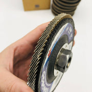 Weiler 51125 Flap Disc 4-1/2 Tiger Paw 60Z Grit 5/8-11 Arbor Hole Angled 10pk 4