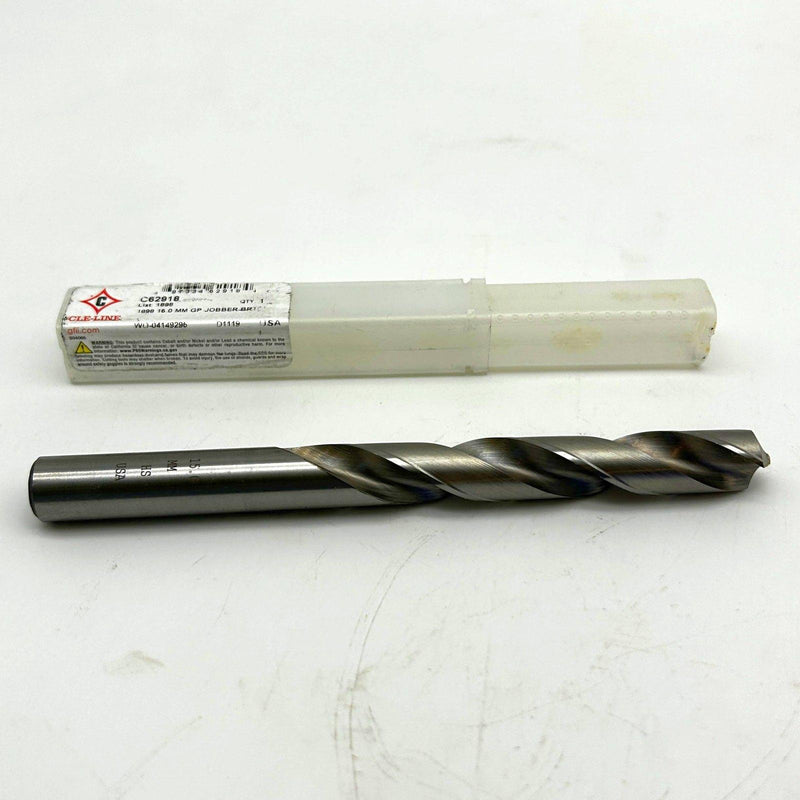 Cle-Line C62918 Jobber Length Drill Bit 1898 15mm 2 Flutes RH Bright HSS
