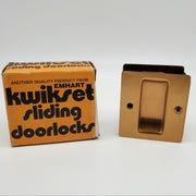 Kwikset Sliding Door Handle Passage Latch Satin Bronze 332 2-1/4" x 1-3/4" Notch 1