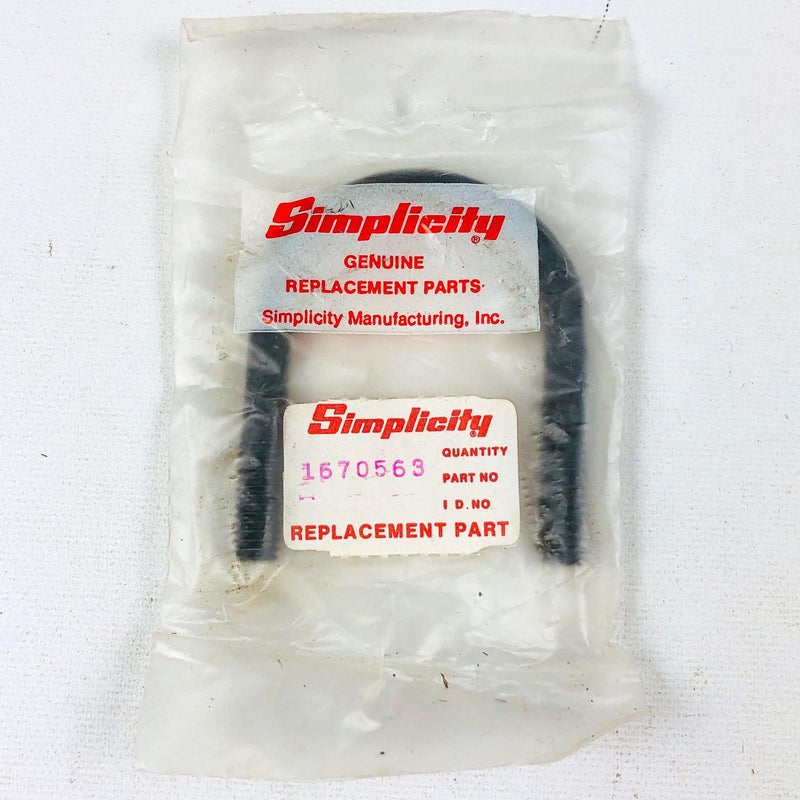 Simplicity 1670563 U Bolt for Axle Transmission No Nuts OEM NOS Discontinued 1