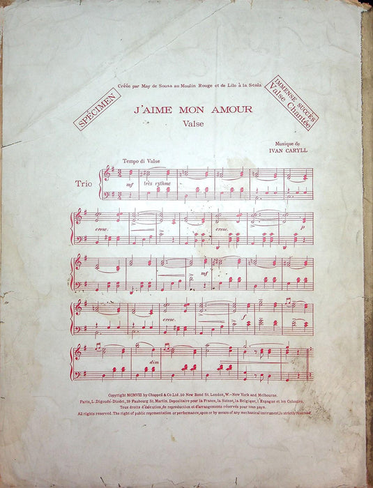 1908 Havana Hello People Vintage Sheet Music Leslie Stuart Sam S Lee Shubert 3