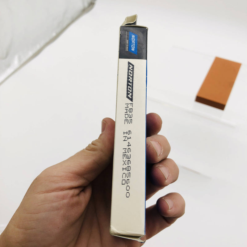 Norton 85600 Sharpening Stone FB35 5in X 2in X 5/8in Fine Benchstone Rectangle 4