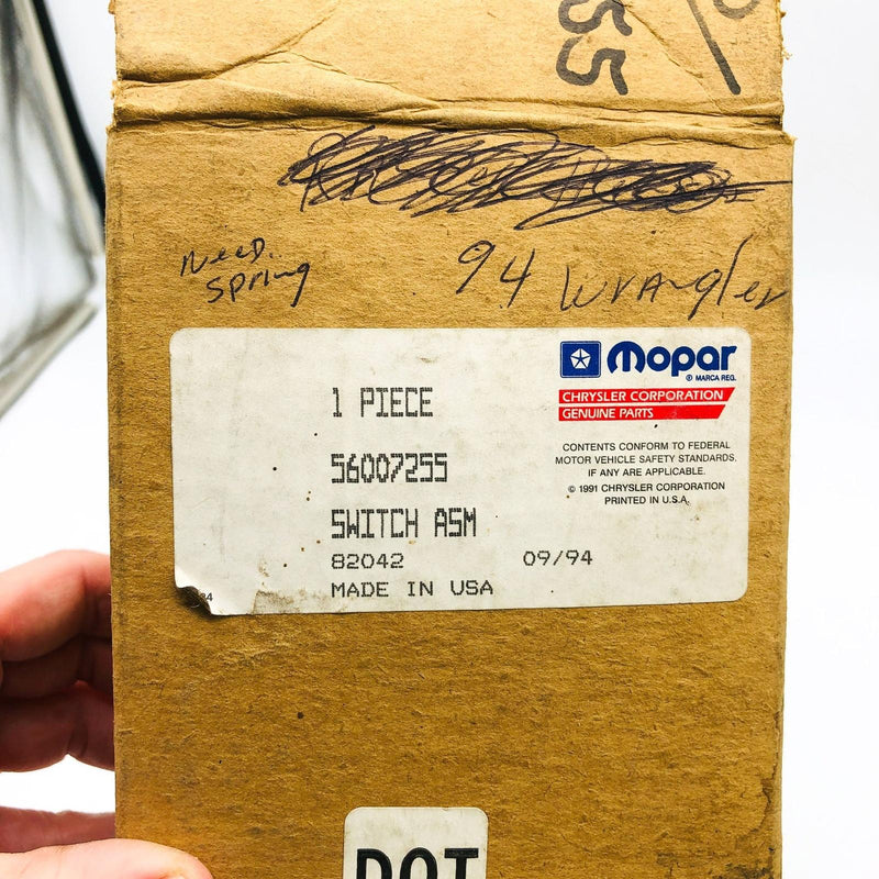 Mopar 56007255 Switch Turn Signal Incomplete OEM 94-96 Jeep Wrangler Cherokee 8